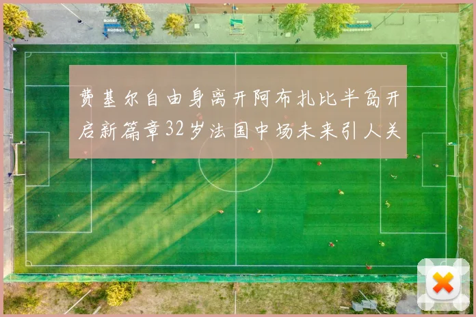 费基尔自由身离开阿布扎比半岛开启新篇章32岁法国中场未来引人关注